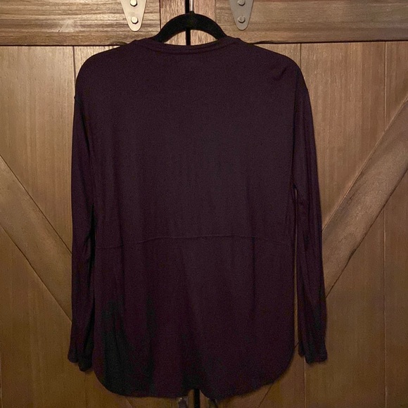 MADEWELL Anthem Color Block Long Sleeve V Neck Tee - Picture 3 of 5